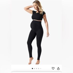 Blanqi black maternity leggings